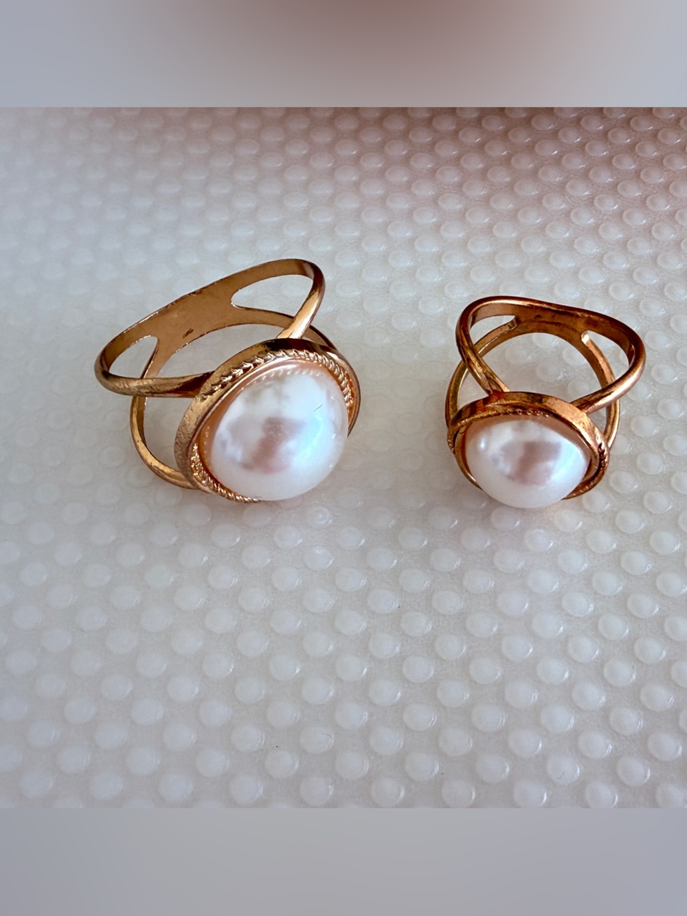 2 x Decorative scarf ring / scarf holder